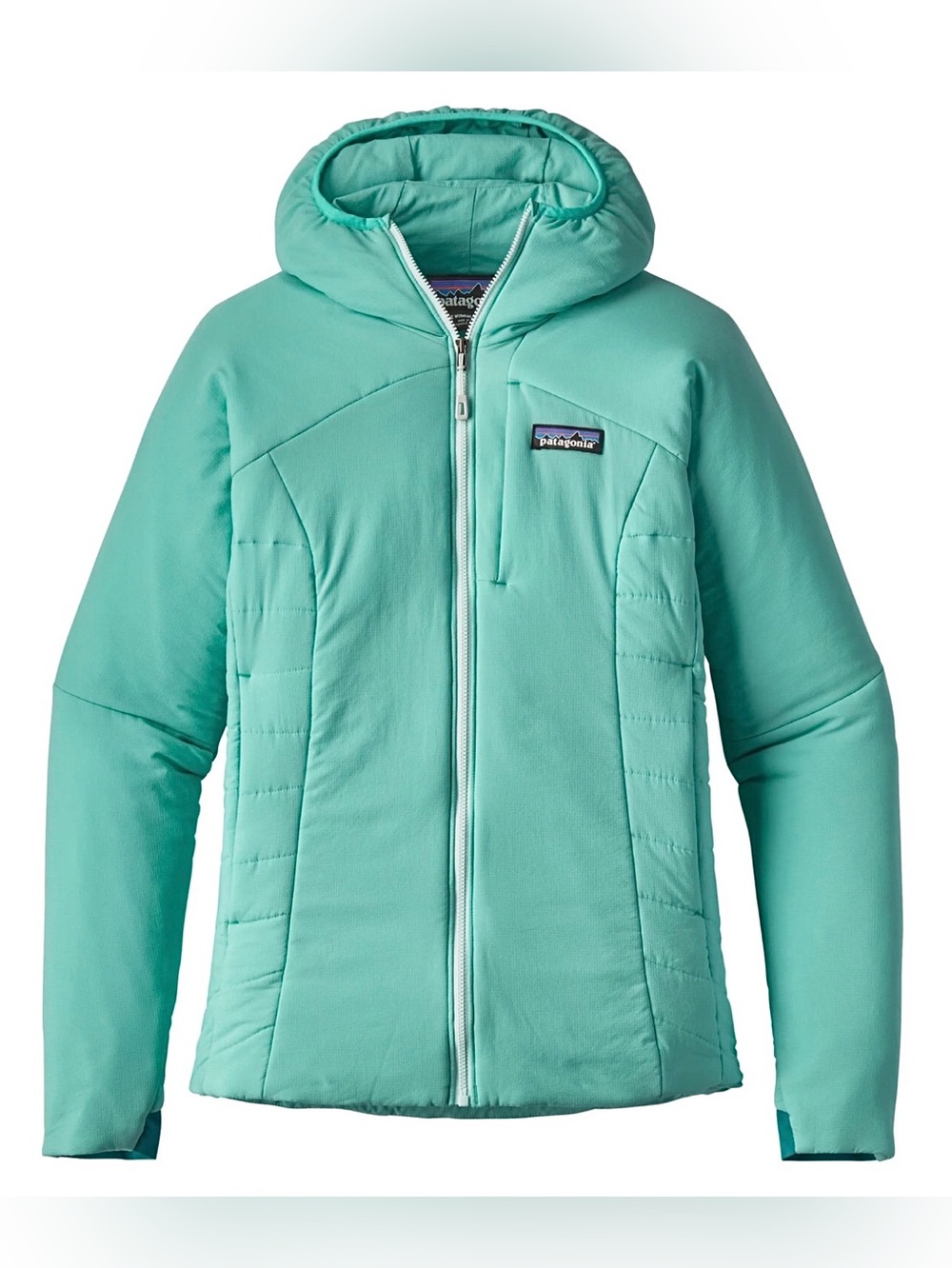 Patagonia Nano Air Jacket Coat Women Hooded Insulated Jacket - Aqua Teal EUC